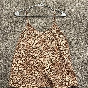 Cheetah print tank top